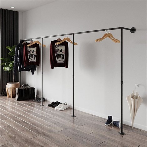 AskıTena Dekor Mağaza Elbise Askısı Giyinme Odası Tasarım Modeli