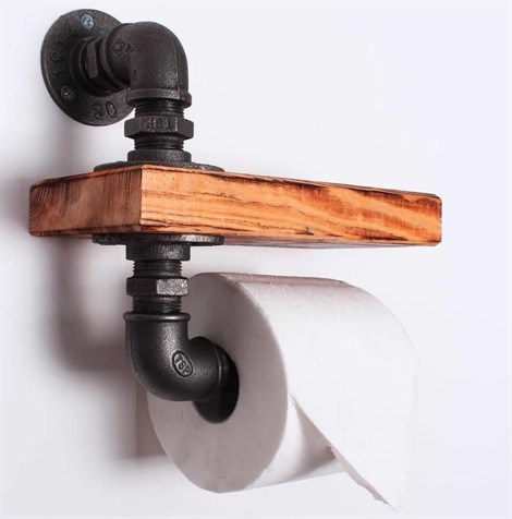 Banyo DekorasyonuTena Dekor 3lü Banyo Seti Tuvalet Kağıtlığı Raflı Havlu Askısı ve Bornoz Askısı