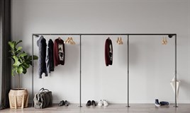 AskıTena Dekor Mağaza Elbise Askısı Giyinme Odası Tasarım Modeli