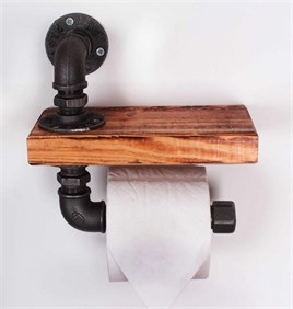 Banyo DekorasyonuTena Dekor 3lü Banyo Seti Tuvalet Kağıtlığı Raflı Havlu Askısı ve Bornoz Askısı